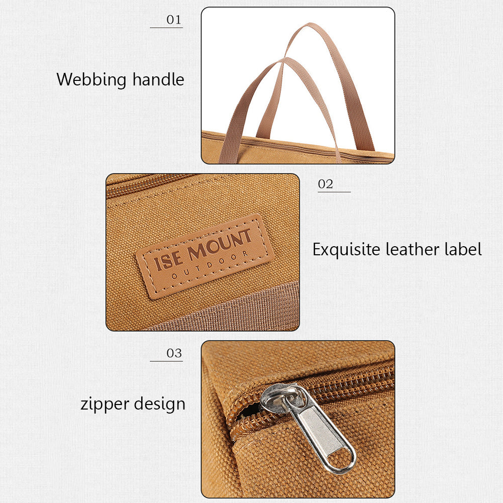 ISE MOUNT Outdoor Multi-Function Camping Tools Carrying Bag Organizer Portable Tent Ground Nail Stakes Wind Rope Hammer Storage Pouch ISE MOUNT Outdoor Multi-Function Camping Tools Carrying Bag Organizer Portable Tent Ground Nail Stakes Wind Rope Hammer Storage Pouch